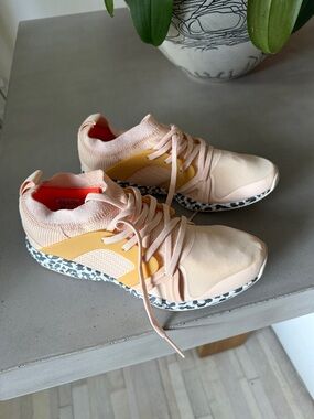 Adidas by Stella McCartney Pink and Yellow Athletic Sneaker